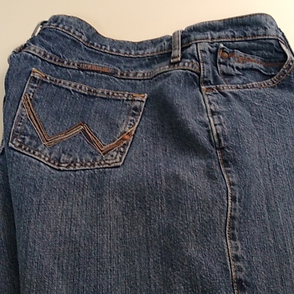 WRANGLER CASH COWGIRL CUT DENIM JEANS 13/14 X 34 - Picture 9 of 9